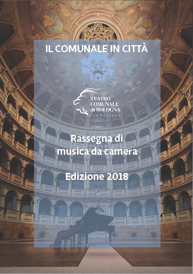 Locandina dell'evento, interno del Teatro Comunale 